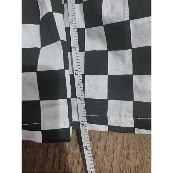 Chess Play Pastel Goth Black & White Plaid Pleated Mini Skirt size S - Picture 4 of 5